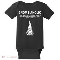 Garden Gnome Lover Gnome Aholic Funny Definition Gnomes Baby Bodysuit thumb 0