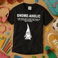 Garden Gnome Lover Gnome Aholic Funny Definition Gnomes Kids T-Shirt thumb 3