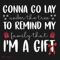 Gonna Go Lay Under Under The Tree Funny Christmas Women's Hoodie thumb 2