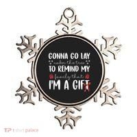 Gonna Go Lay Under Under The Tree Funny Christmas Ornament thumb 0