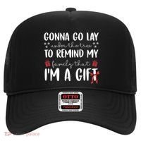 Gonna Go Lay Under Under The Tree Funny Christmas Hat thumb 0
