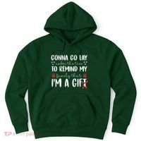 Gonna Go Lay Under Under The Tree Funny Christmas Hoodie thumb 0