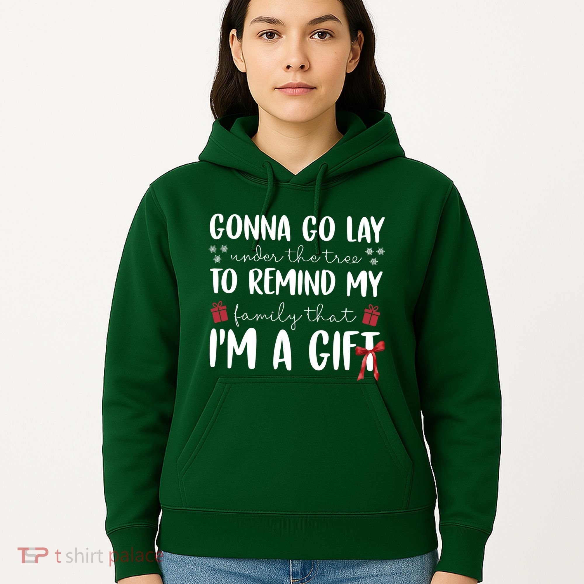 Gonna Go Lay Under Under The Tree Funny Christmas Hoodie