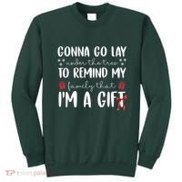 Gonna Go Lay Under Under The Tree Funny Christmas Sweatshirt thumb 0