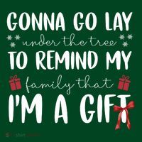 Gonna Go Lay Under Under The Tree Funny Christmas Coaster thumb 2