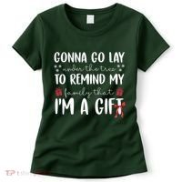 Gonna Go Lay Under Under The Tree Funny Christmas Women's T-Shirt thumb 0