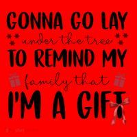 Gonna Go Lay Under Under The Tree Funny Christmas Santa Hat thumb 1