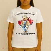 God Grant Me The Serenity To Accept The Vibes That Aren’t Rootin Tootin Funny T-Shirt thumb 4