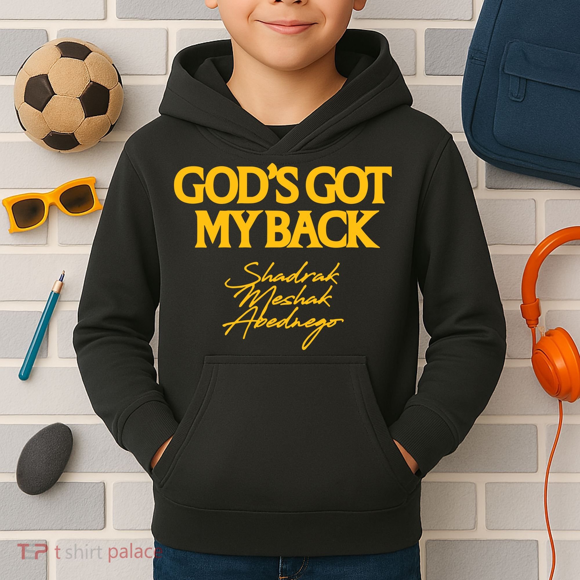 God’S Got My Back Shadrach Meshach Abednego Kids Hoodie
