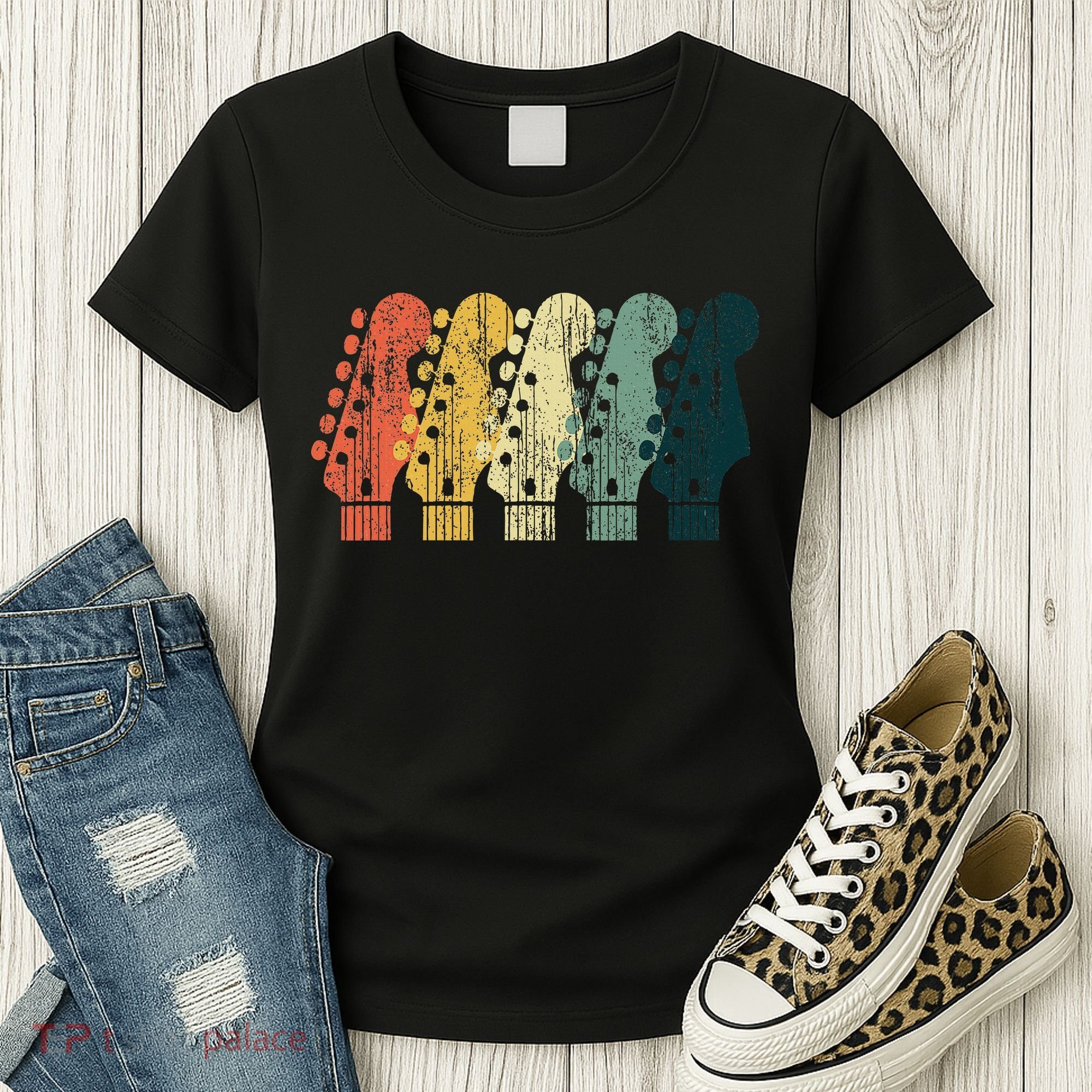 Guitar Gift Music Band Guitarist Stuff Women's T-Shirt