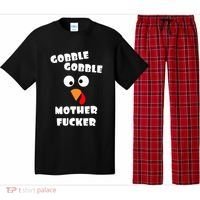 Gobble Gobble Motherfucker Turkey Thanksgiving Day Pajama Set thumb 0