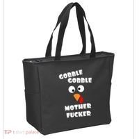 Gobble Gobble Motherfucker Turkey Thanksgiving Day Tote Bag thumb 2