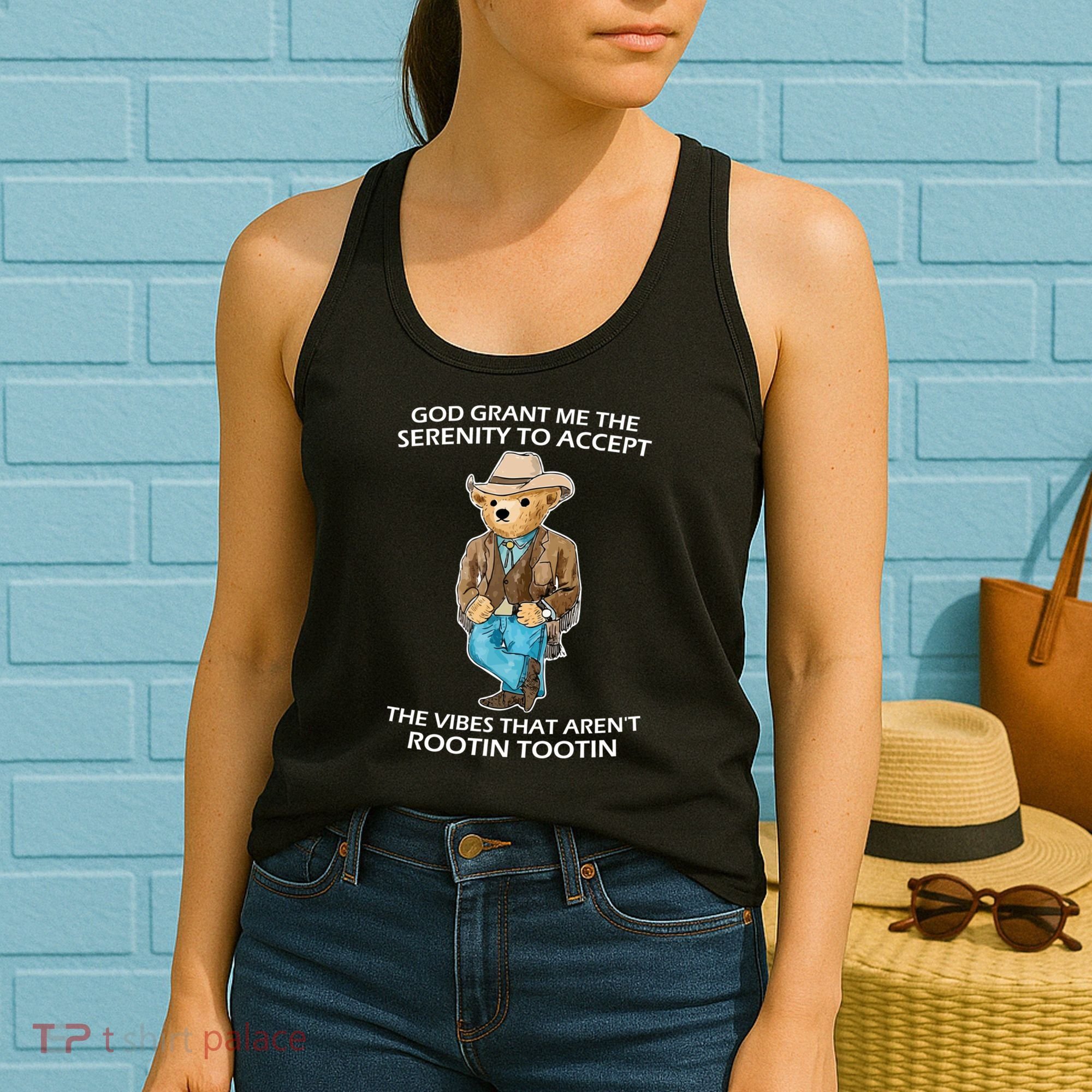 God Grant Me The Serenity To Accept The Vibes That Aren’t Rootin Tootin Women's Tank Top