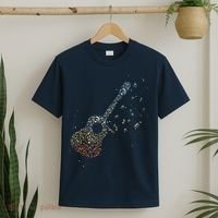 Guitar Gifts Men Music Notes Guitarist Musician Music Lover T-Shirt thumb 2