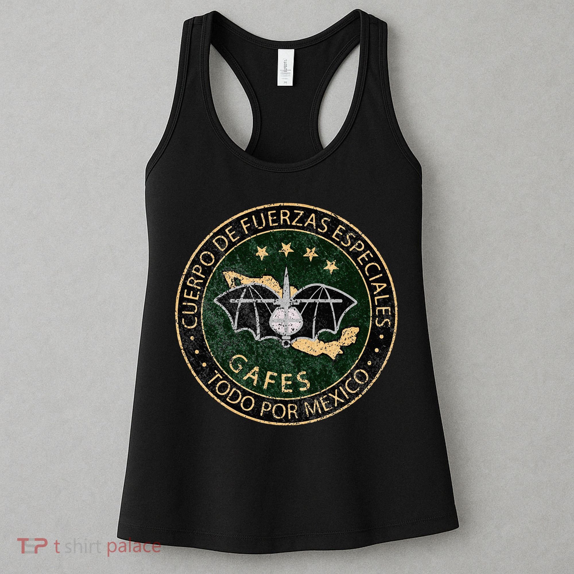 GAFES GAFE Mexican Special Force Fuerzas Mexican Patriot Women's Tank Top