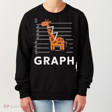 GRaph Giraffe Mathematician Funny Animal Pun Women's Sweatshirt