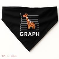 GRaph Giraffe Mathematician Funny Animal Pun USA-Made Doggie Bandana thumb 0