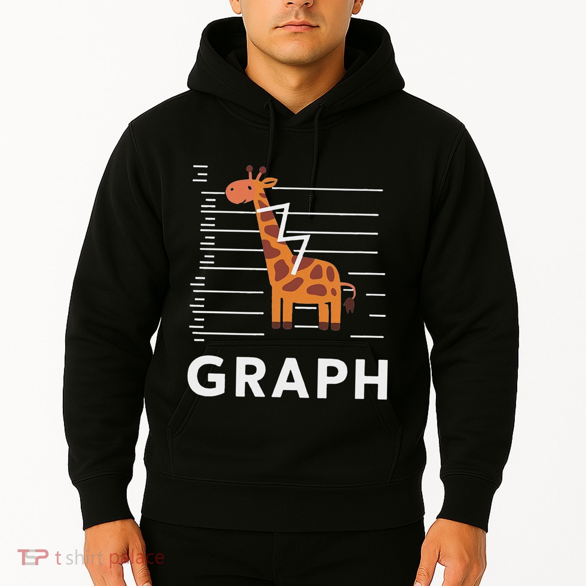 GRaph Giraffe Mathematician Funny Animal Pun Hoodie