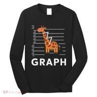 GRaph Giraffe Mathematician Funny Animal Pun Long Sleeve Shirt thumb 0