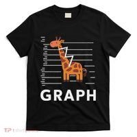 GRaph Giraffe Mathematician Funny Animal Pun T-Shirt thumb 0
