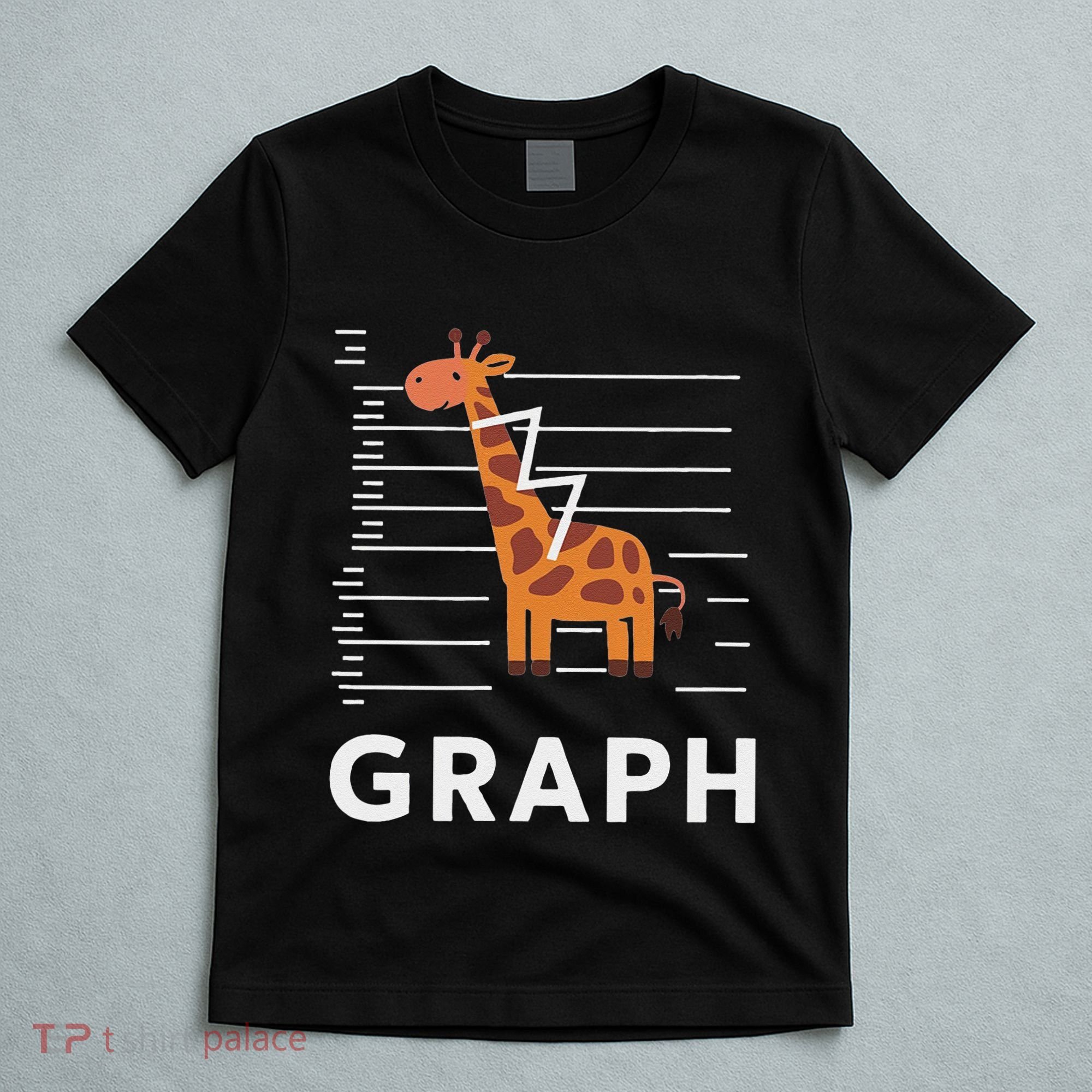 GRaph Giraffe Mathematician Funny Animal Pun T-Shirt