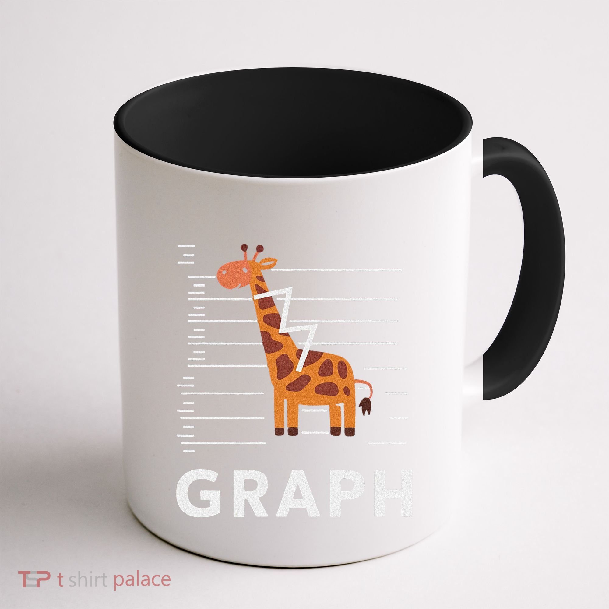 GRaph Giraffe Mathematician Funny Animal Pun Coffee Mug
