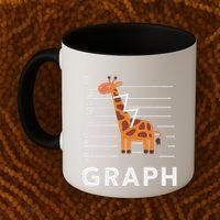 GRaph Giraffe Mathematician Funny Animal Pun Coffee Mug thumb 2