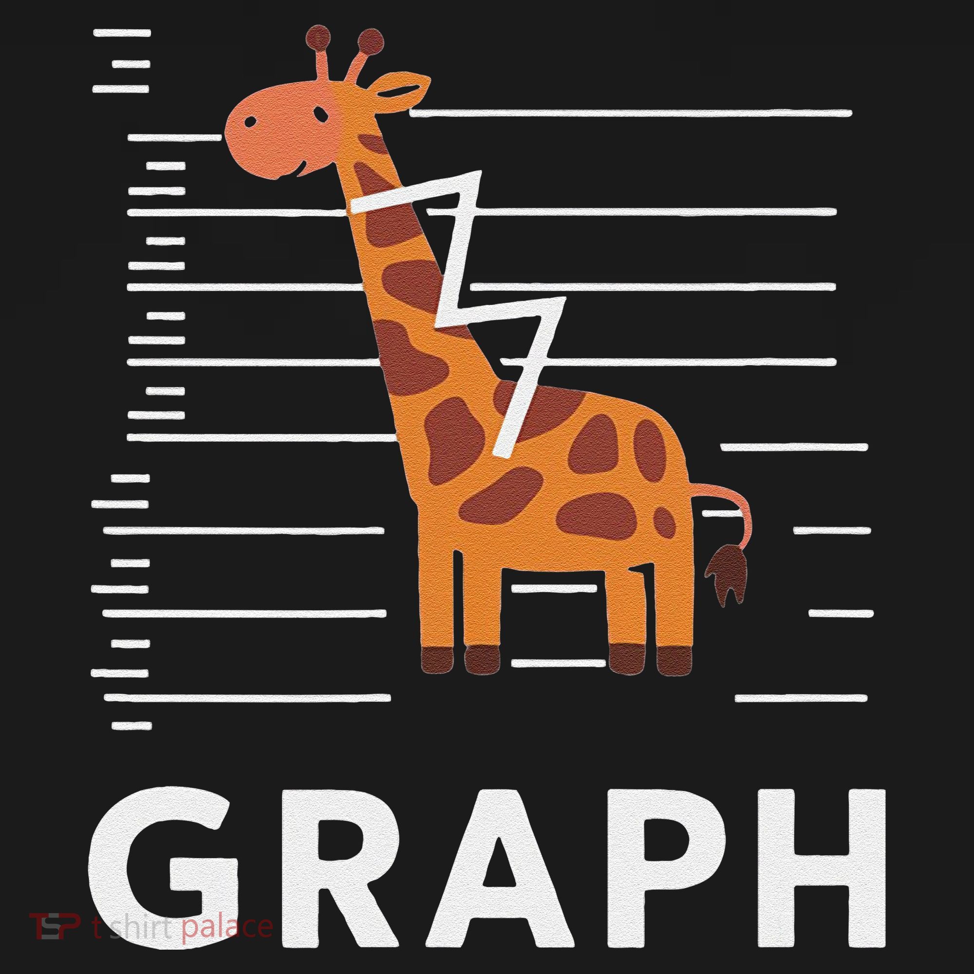GRaph Giraffe Mathematician Funny Animal Pun Polo