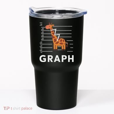 GRaph Giraffe Mathematician Funny Animal Pun Tumbler