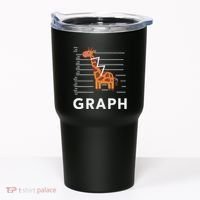 GRaph Giraffe Mathematician Funny Animal Pun Tumbler thumb 0
