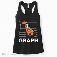 GRaph Giraffe Mathematician Funny Animal Pun Women's Tank Top thumb 0