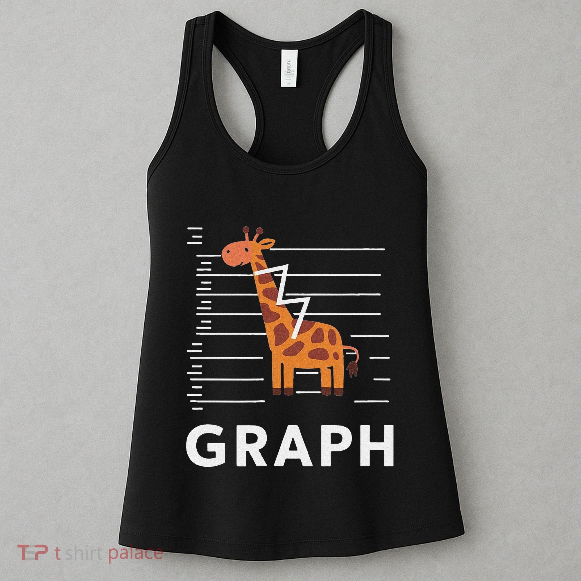 GRaph Giraffe Mathematician Funny Animal Pun Women's Tank Top