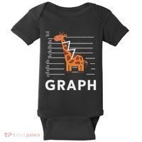 GRaph Giraffe Mathematician Funny Animal Pun Baby Bodysuit thumb 0