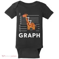 GRaph Giraffe Mathematician Funny Animal Pun Baby Bodysuit thumb 0