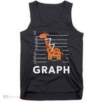 GRaph Giraffe Mathematician Funny Animal Pun Tank Top thumb 0