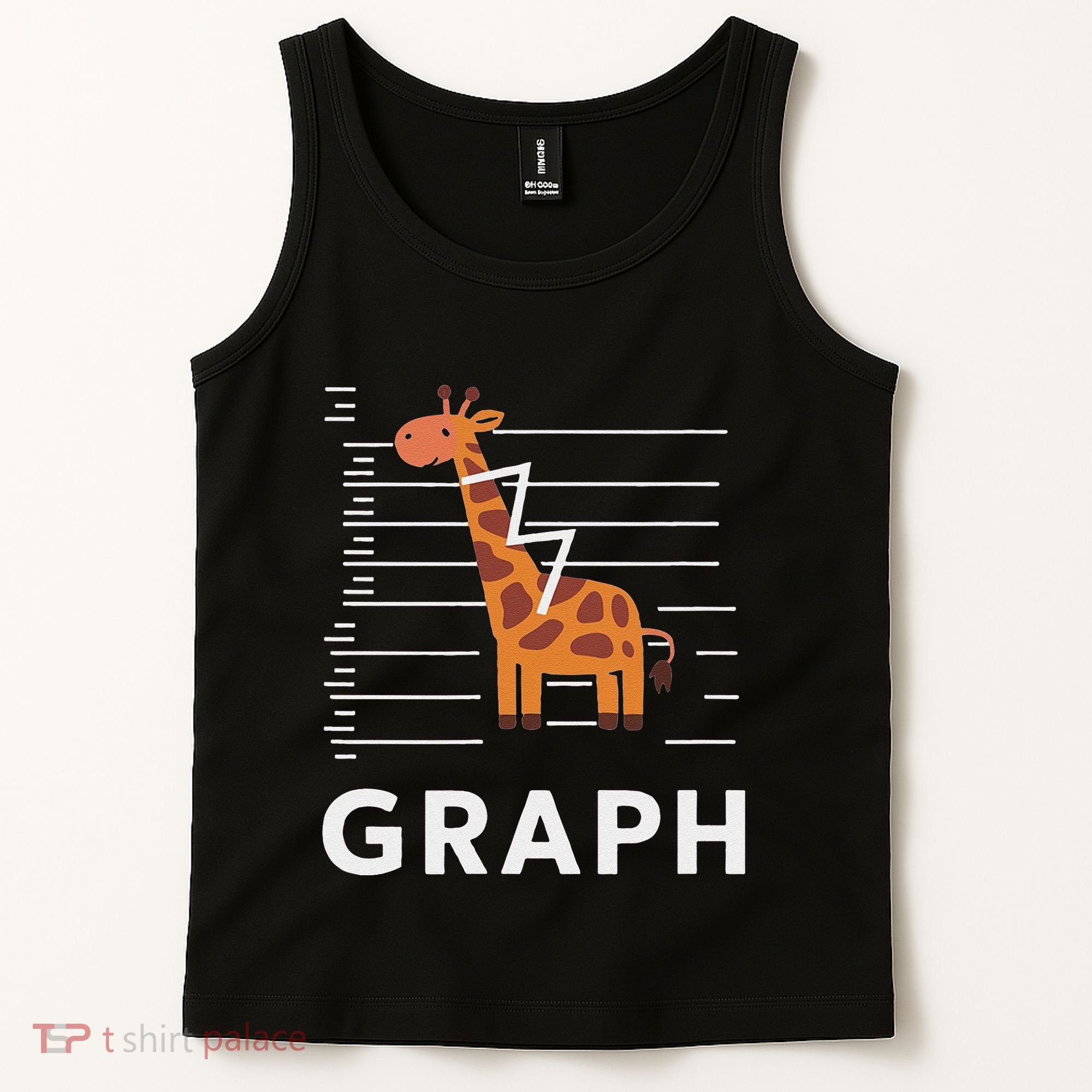 GRaph Giraffe Mathematician Funny Animal Pun Tank Top