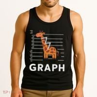 GRaph Giraffe Mathematician Funny Animal Pun Tank Top thumb 3
