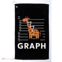 GRaph Giraffe Mathematician Funny Animal Pun Golf Towel thumb 0