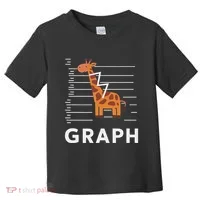 GRaph Giraffe Mathematician Funny Animal Pun Toddler T-Shirt thumb 0