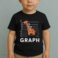 GRaph Giraffe Mathematician Funny Animal Pun Toddler T-Shirt thumb 2