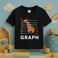 GRaph Giraffe Mathematician Funny Animal Pun Toddler T-Shirt thumb 3