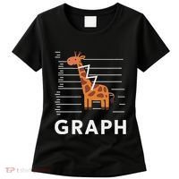 GRaph Giraffe Mathematician Funny Animal Pun Women's T-Shirt thumb 0