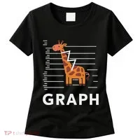 GRaph Giraffe Mathematician Funny Animal Pun Women's T-Shirt thumb 0