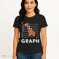 GRaph Giraffe Mathematician Funny Animal Pun Women's T-Shirt thumb 4