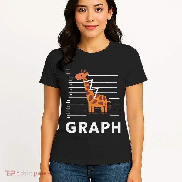 GRaph Giraffe Mathematician Funny Animal Pun Women's T-Shirt