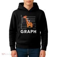 GRaph Giraffe Mathematician Funny Animal Pun Kids Hoodie thumb 4