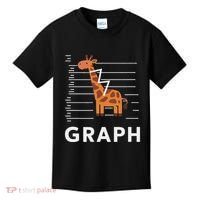 GRaph Giraffe Mathematician Funny Animal Pun Kids T-Shirt thumb 0