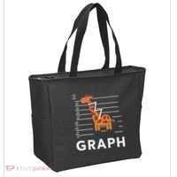 GRaph Giraffe Mathematician Funny Animal Pun Tote Bag thumb 2