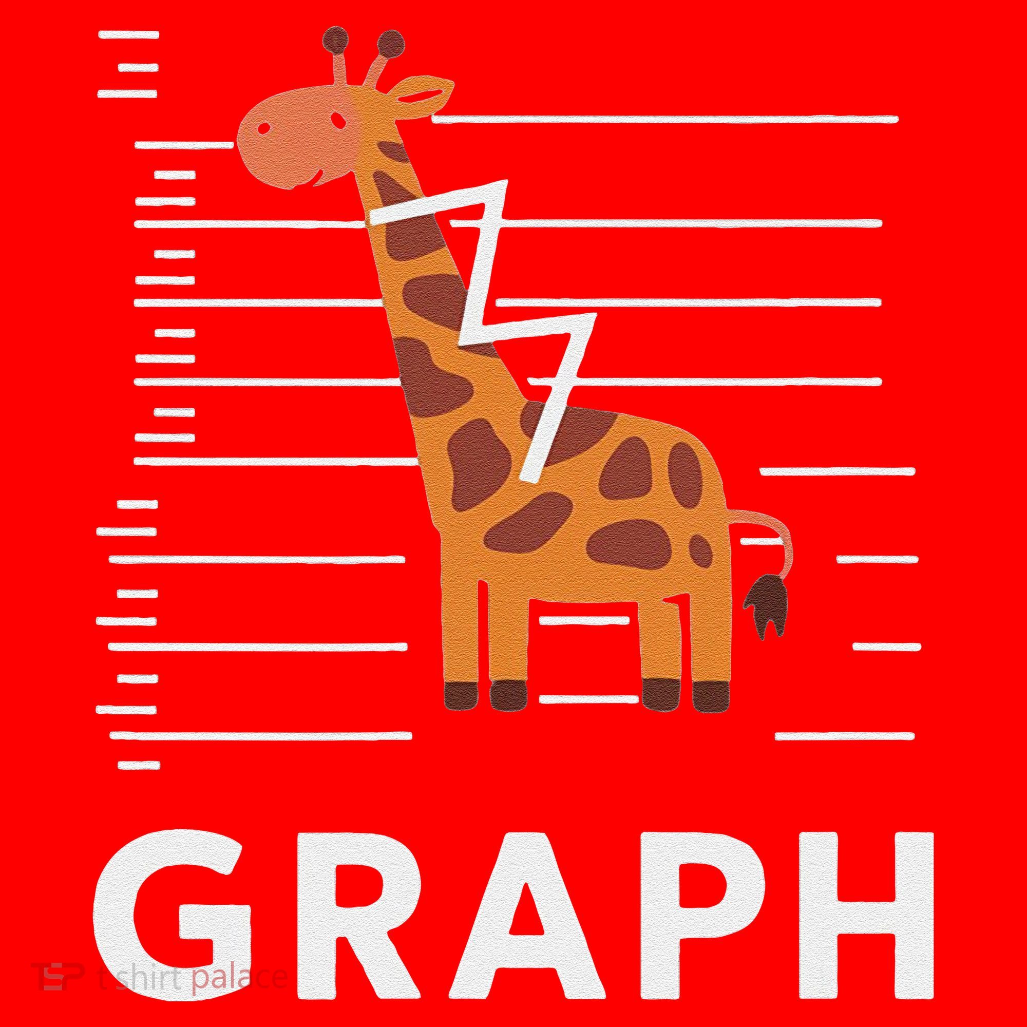 GRaph Giraffe Mathematician Funny Animal Pun Santa Hat