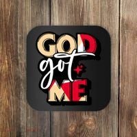 God Got Me Swag Team Cool Sneaker Matching Perfect Gift Idea Trending Coaster thumb 0